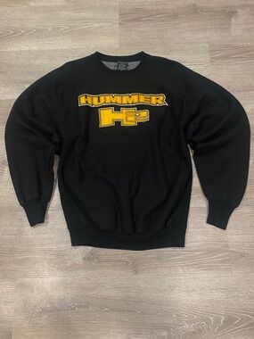 VTG Hummer H2 Heavyweight Reverse Weave Style Crewneck XL